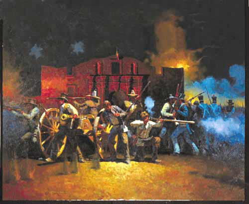 One of many great pieces of Art with an "Alamo" theme.