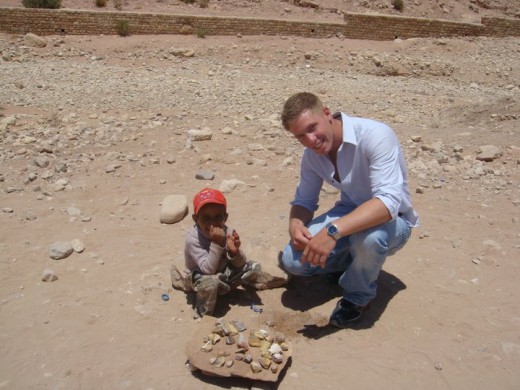 A child of Jordan and I in Petra