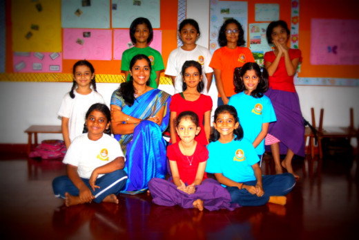 The cute little girls of my class
