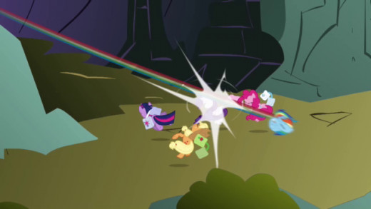Our first experience with My Little Pony: Friendship is Magic is kind of like leaving  Plato's cave for the very first time. My Little Pony: Friendship is Magic is owned by Hasbro. All Rights reserved.