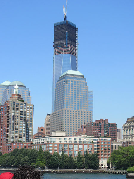 One World Trade Tower being constructed in 2012