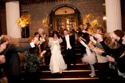 Streamers or Ribbons on Wands are a great alternative and reusable for other events afterwards. Donate them to your church to reuse at other weddings!