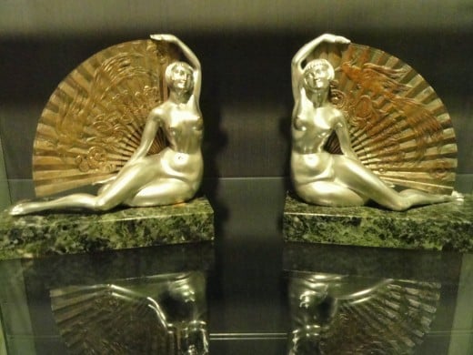 Stunning brass bookends from a museum in Ontario