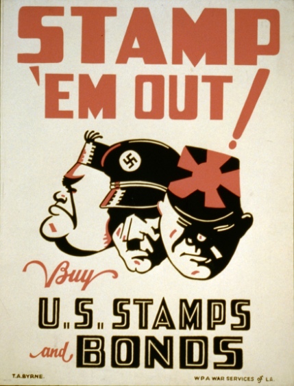 Stamp 'Em Out, 1942.  Artist: Thomas A. Byrne.