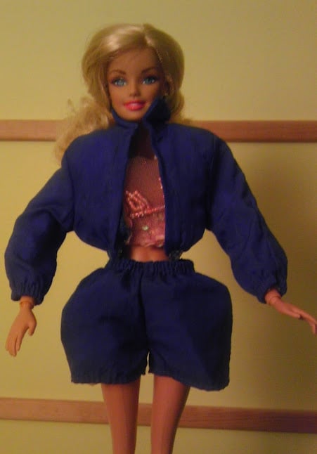 Barbie, in a rarely seen awkward moment during her early teen years.