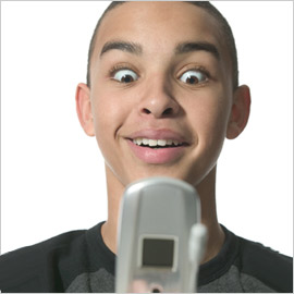 This teen's phone isn't reserved for emergency use only.