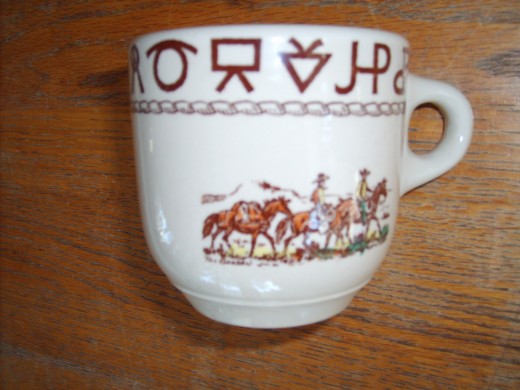 Rodeo Westward Ho western coffee mug 