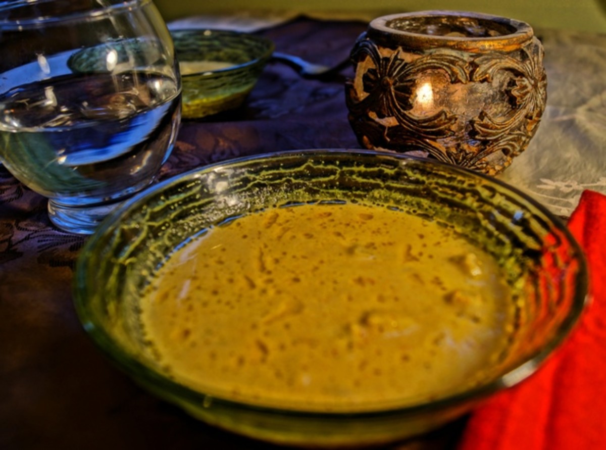 Pumpkin soup is a great idea for supper.