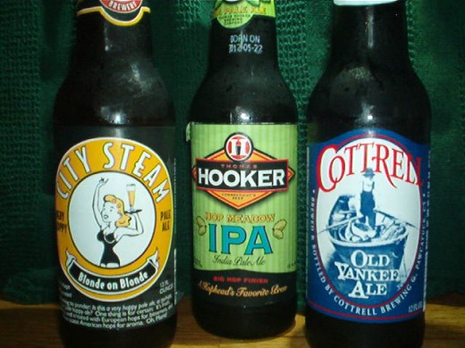 Connecticut is home to several quality beer brewers. Shown here: City Steam, Thomas Hooker and Cottrell brands
