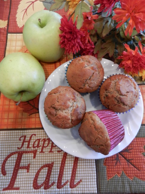 Apple muffins are perfect for cool fall days! 
