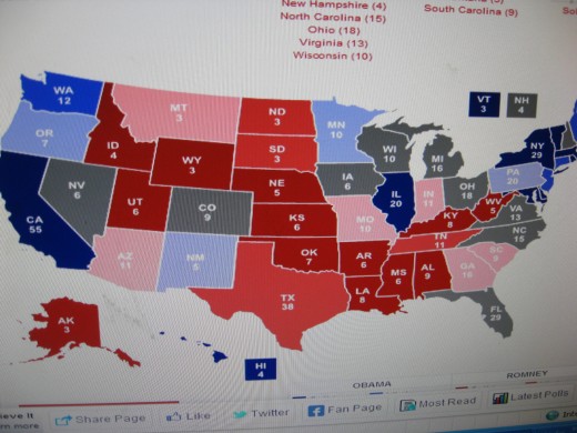 Interactive Map for 2012 Presidential Race
