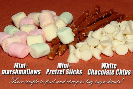 It only takes three simply ingredients to makes these frightfully yummy sweet bones; marshmallows, pretzels, and white chocolate!
