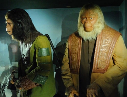 Cornelius and Dr Zaius from Planet of the Apes.