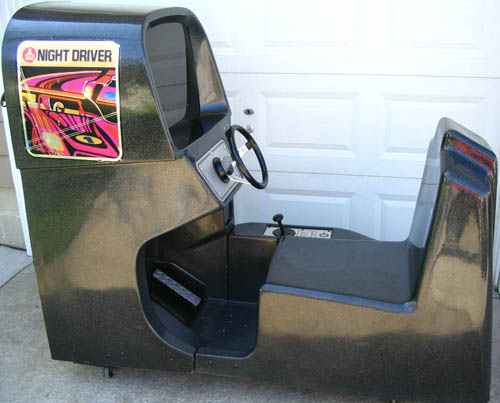 A well preserved sit-down version of Atari's Night Driver