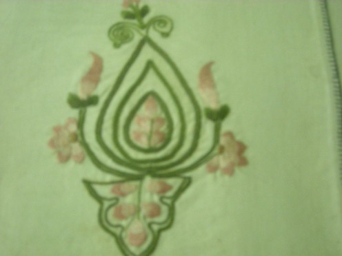 kashmiri embroidery on woolen shawl