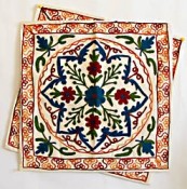 Kashmiri crewel embroidery on cushion covers