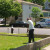 Playing golf on his front lawn, he's famous for this sort of fun Playing golf on his front lawn, he's famous for this sort of fun