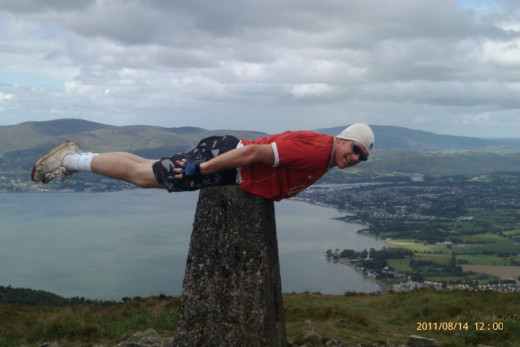 Me on top of Slieve Martin, Rostrevor.