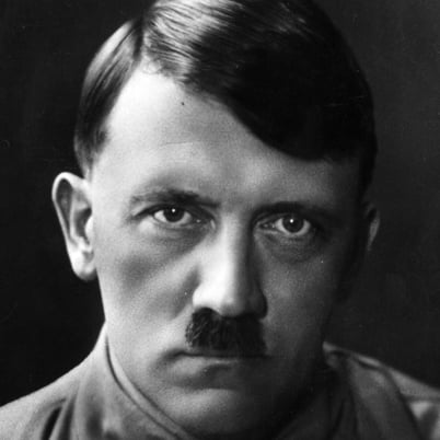 Adolf Hitler. The leader of the German Nazi party.