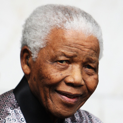 Nelson Mandela. A key political figure in South Africa's recovery from the Apartheid.