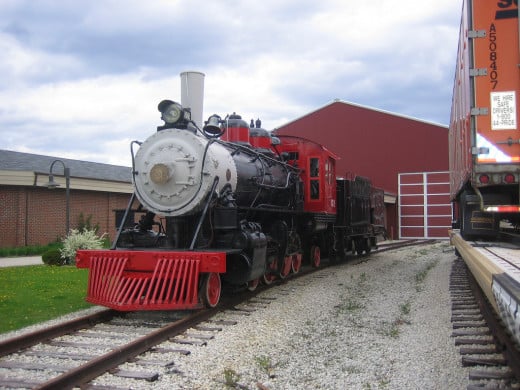 Steam Engine at the National Railroad Museum in Green Bay, Wisconsin