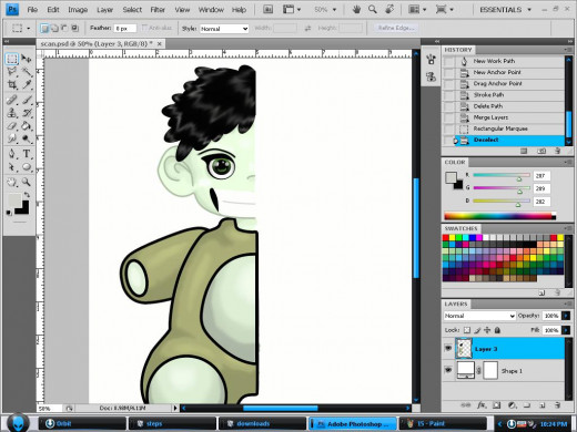 After shading and lighting.