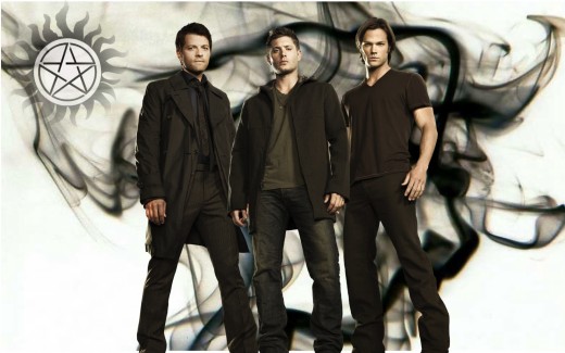 The Winchester boys and Castiel 