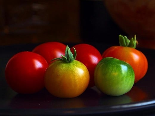 Delicious Spring sown cherry tomatoes.