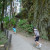 Kids Running on Multnomah Falls Walking Trail Kids Running on Multnomah Falls Walking Trail