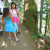 Steep and Narrow Path Without Guardrail in Multnomah Falls Walking Trail Steep and Narrow Path Without Guardrail in Multnomah Falls Walking Trail