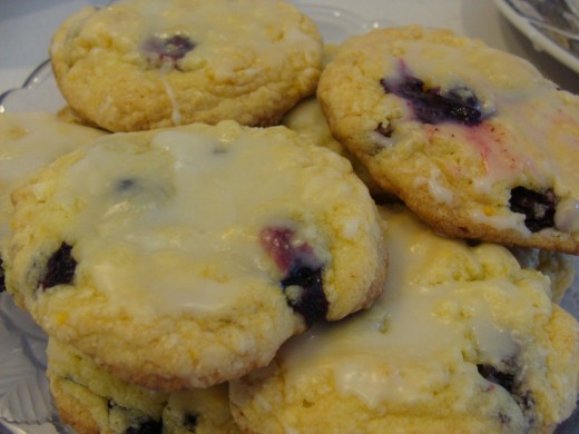 Finished lemon blueberry cookies!