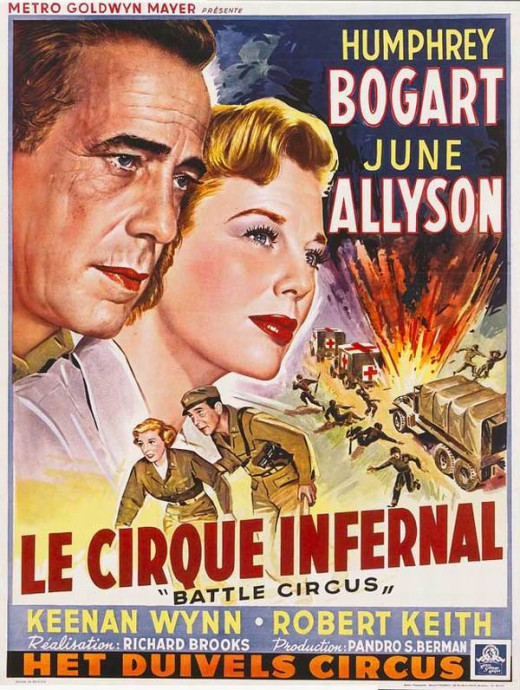 Battle Circus (1953) Belgian poster