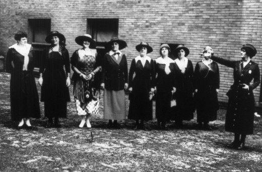 Women together at work.