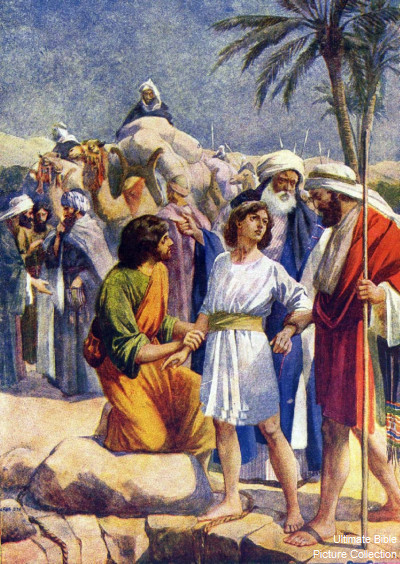 Joseph being sold into slavery