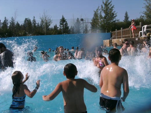 The wave pool at Silverwood