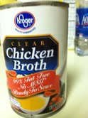 Chicken broth.