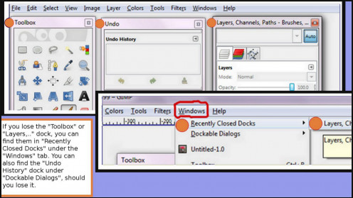 Figure 2.2 Where to Find Lost Docks