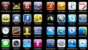 The iphone has many different types of apps thatyou can use.