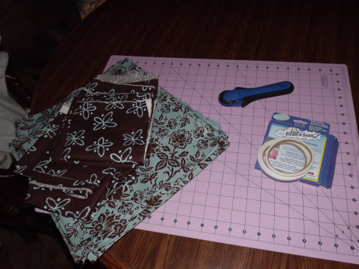 Items for making table runners.
