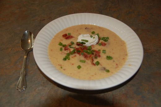 The best loaded baked potato soup ever...at least that I have ever made!