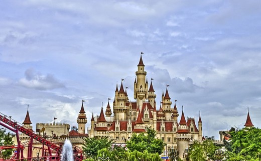 Far Far Away Castle at Universal Studios Singapore