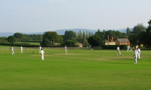 Locals at Overbury showing the visiting team what-for