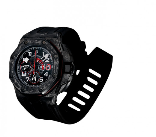 The Royal Oak Offshore "Alinghi Team" being the first luxury watch with a forged carbon case.
