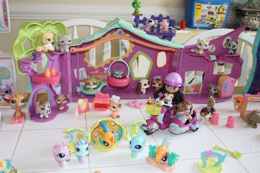 Just a few of my daughters Littlest Pet Shops