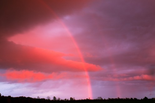 Rainbow in My Backyard, Polk, Ohio