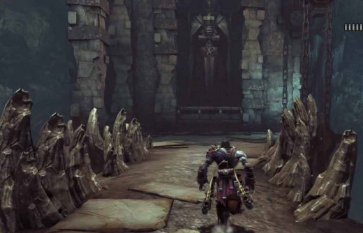 Darksiders 2 Find the Skeleton Key in the Breach by pulling up the draw bridges