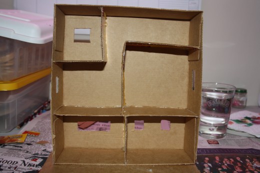 Windows all cut out and ready for painting.