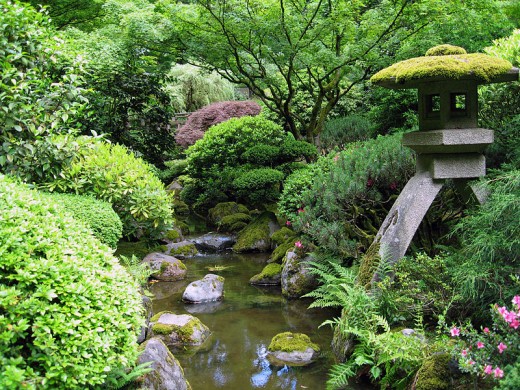 Japanese Garden in Portland, Oregon.