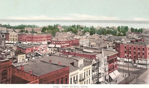 Postcard of Port Huron, Michigan, 1903