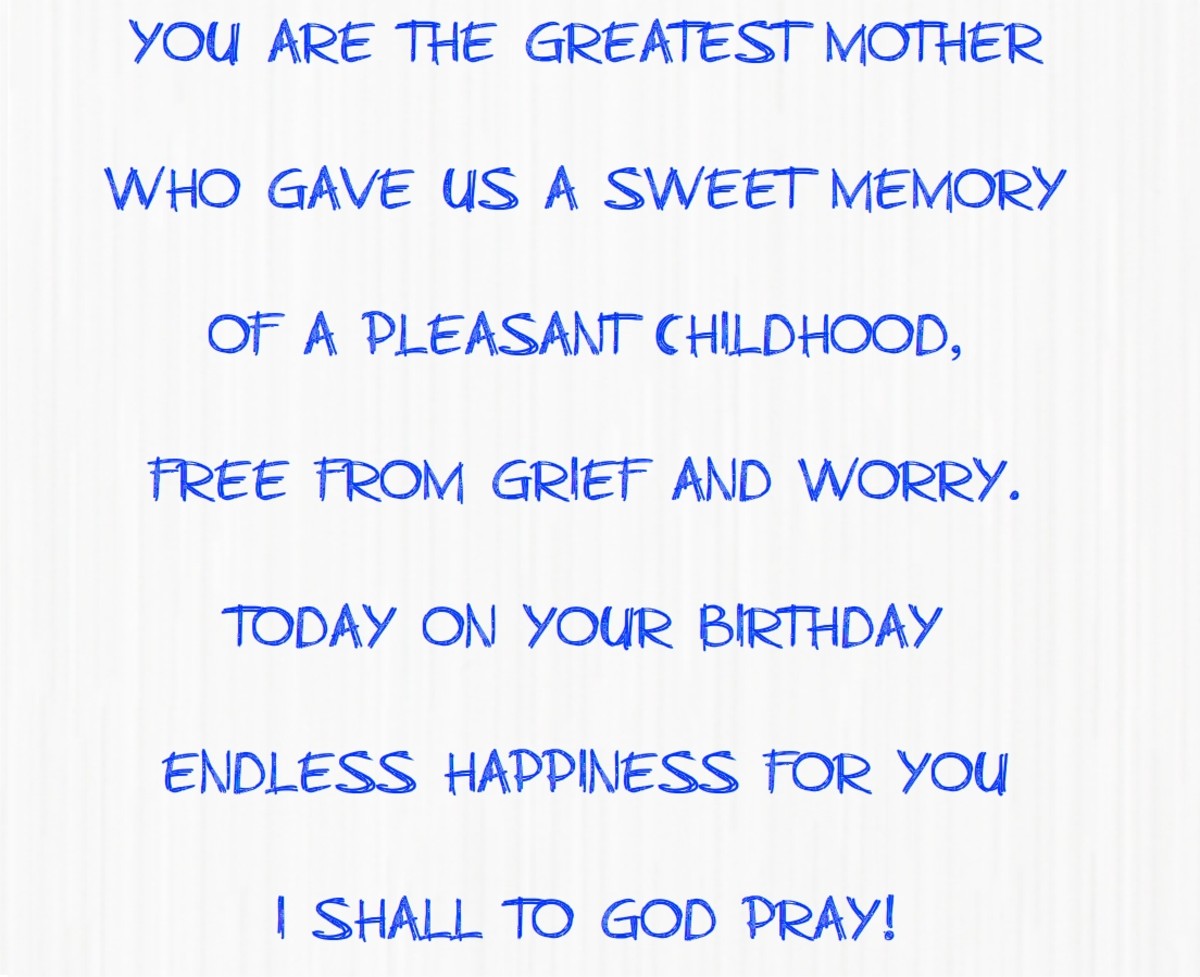 Amazing Happy Birthday Poems for Mom – Make Your Mother Happy | hubpages